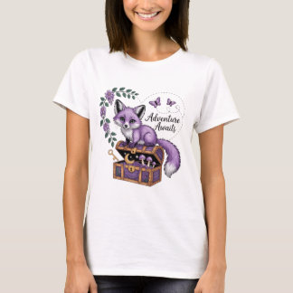 Lavendel Fox & Chest - Erlebnis erwartet T-Shirt