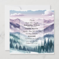 Lavendel-Frost in der alpinen Nebelhochzeit