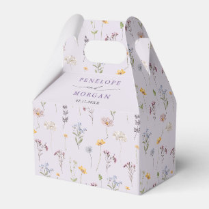 Lavendel Frühlingswiesen-Garten-Hochzeit Geschenkschachtel
