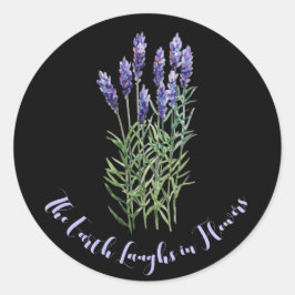 Lavendel, Gartenarbeit Runder Aufkleber