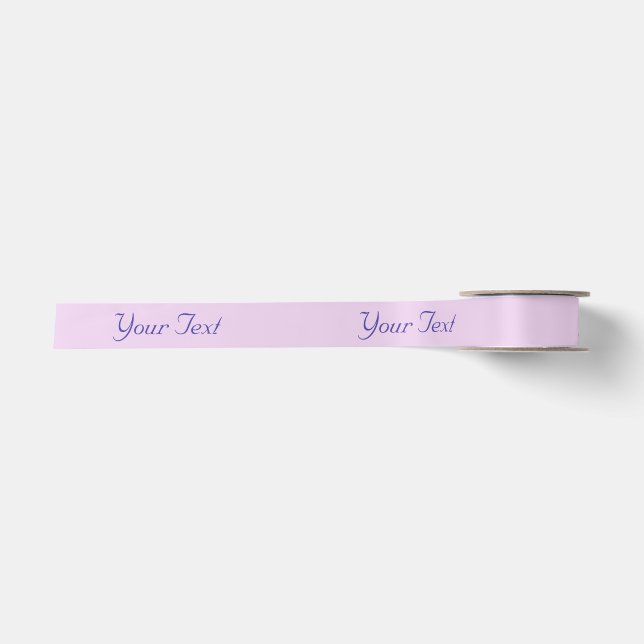 Lavendel-Geschenk-Band Ihr eigener Text Satinband (Vorderseite)