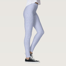 Lavendel Gingham Kariertes Muster Leggings