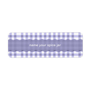 Lavendel-Gingham-Karos personalisiert