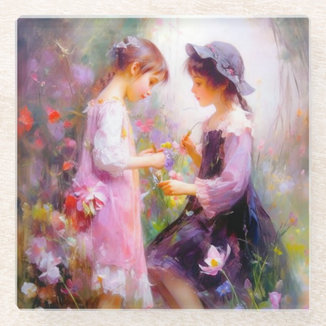 Lavendel Glasuntersetzer (Vorderseite)