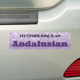 Lavendel Glitzer Personalisiert Autoaufkleber
