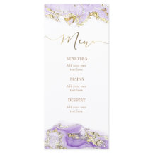 Lavendel Gold Menü