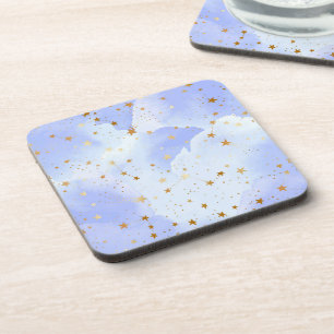Lavendel Golden Star Getränkeuntersetzer