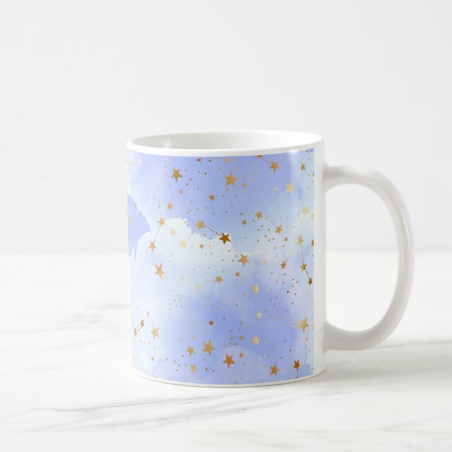 Lavendel Golden Star Kaffeetasse (Rechts)