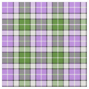 Lavendel-, Grün-und weißeskariertes Stoff