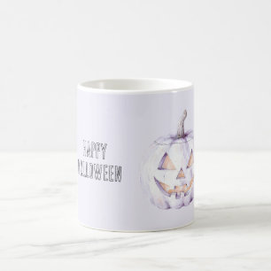Lavendel-Halloween-Kürbis Kaffeetasse
