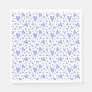 Lavendel-Herz-Muster Serviette