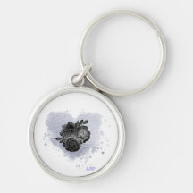 *~* Lavendel Herz Weiße Schwarze Rose Romantische