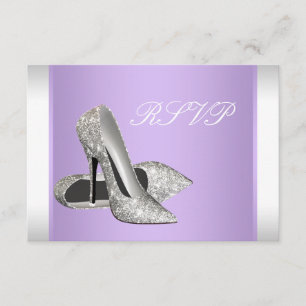 Lavendel-High-Heels-Party-RSVP-Karten RSVP Karte