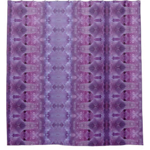 Lavendel Ikat 12 Duschvorhang