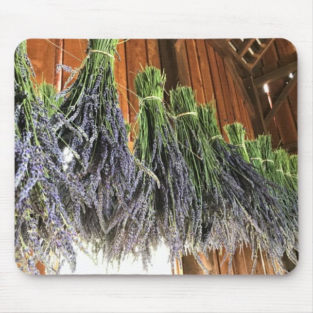 Lavendel in einer Scheune Mousepad (Vorne)