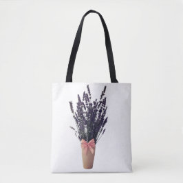 Lavendel in einer Vase mit Bow - Botanischer Toten Tasche