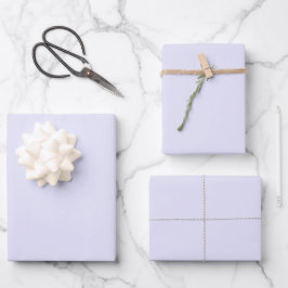 Lavendel in fester Farbe Pastellpapierblätter Geschenkpapier Set
