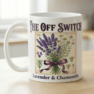 Lavendel-Kamille-Vintage-Rezept-Kräuter-Entspannun Kaffeetasse