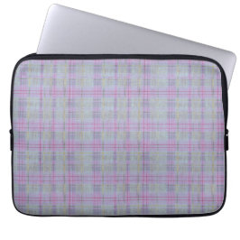 Lavendel-Karo-Harmonie  Laptopschutzhülle