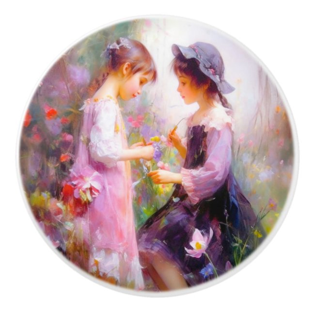 Lavendel Keramikknauf (Vorderseite)