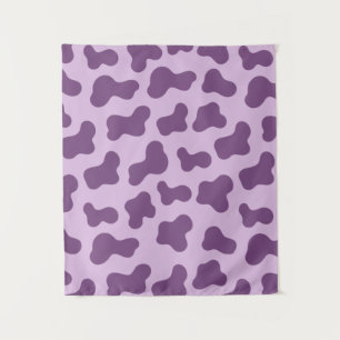 Lavendel Kuhdruck Wandteppich