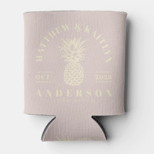 Lavendel-Kuss Tropischer Ananas Hochzeitskamm Dosenkühler