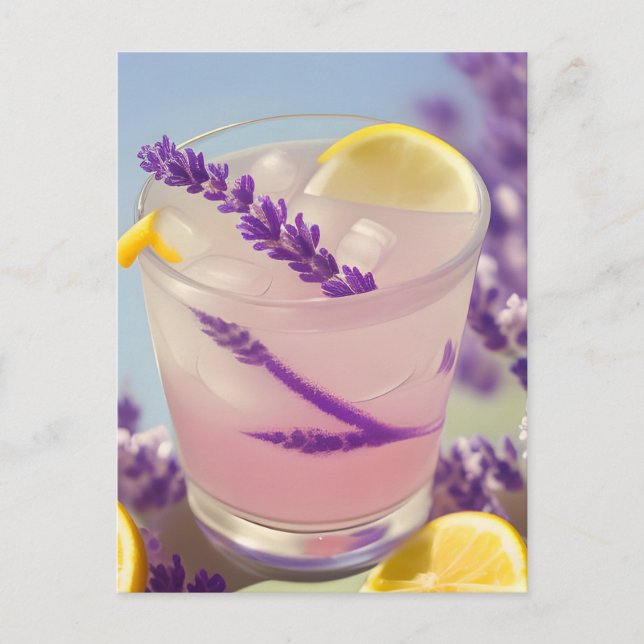 Lavendel Lemonade Postkarte (Vorderseite)