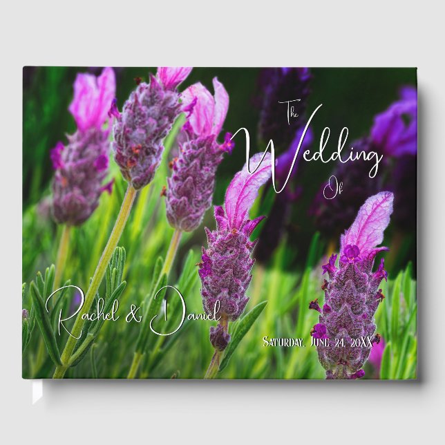 Lavendel, Liebe & Hingabe, Hochzeit Gästebuch (Vorderseite)