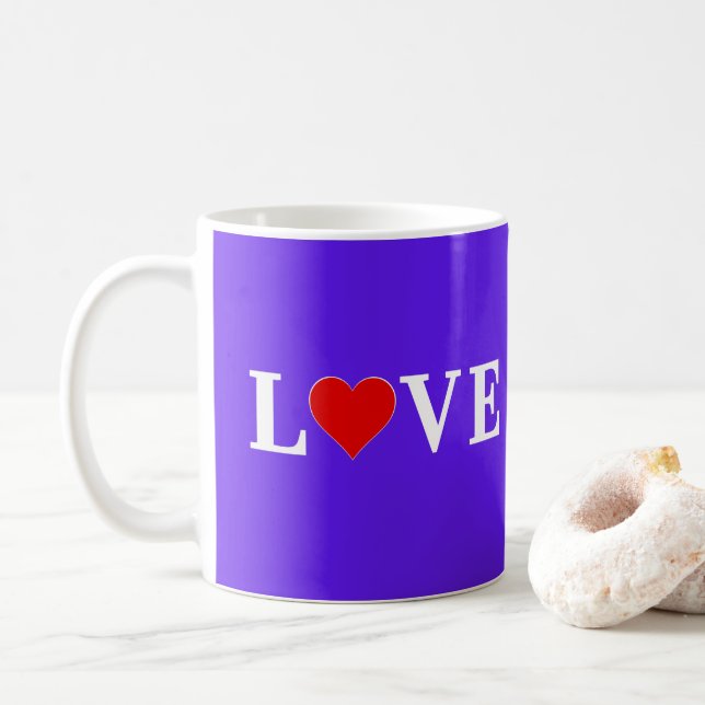 Lavendel-LIEBE Kaffeetasse (Mit Donut)