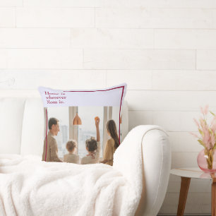 Lavendel-Liebe mit Foto und Personalisiertem Text  Kissen
