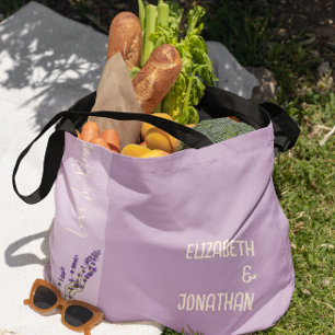 Lavendel-Liebes-Hochzeit Tasche