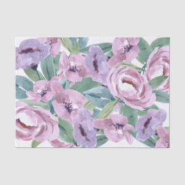 Lavendel Lila Aquarellfarben Rose Blume Entfärbung Seidenpapier