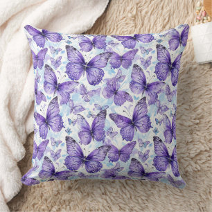 Lavendel Lila Butterfly Pattern Kissen