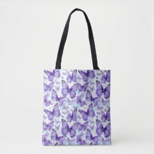 Lavendel Lila Butterfly Pattern Tasche