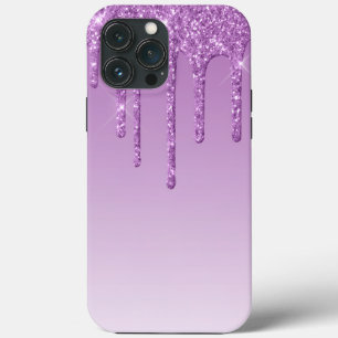 Lavendel Lila Dripping Glitzer Case-Mate iPhone Hülle