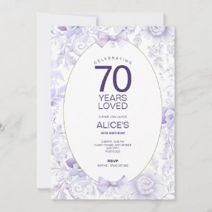 Lavendel & Lila Elegante Einladung