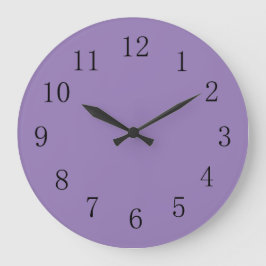 Lavendel Lila Farbe Große Wanduhr