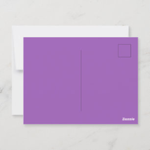 Lavendel Lila Glossy Postkarte für besondere Nachr