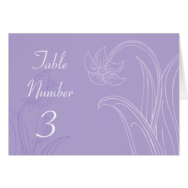 Lavendel-lila kundenspezifische Wedding (Vorderseite (Horizontal))