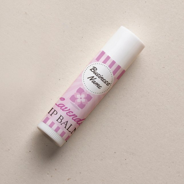 Lavendel Lila - Lip Balm Label - 1,25" Square Quadratischer Aufkleber (Von Creator hochgeladen)