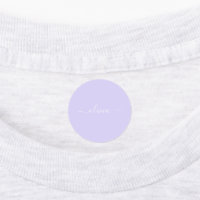 Lavendel Lila Modern Script Girly Monogram Name