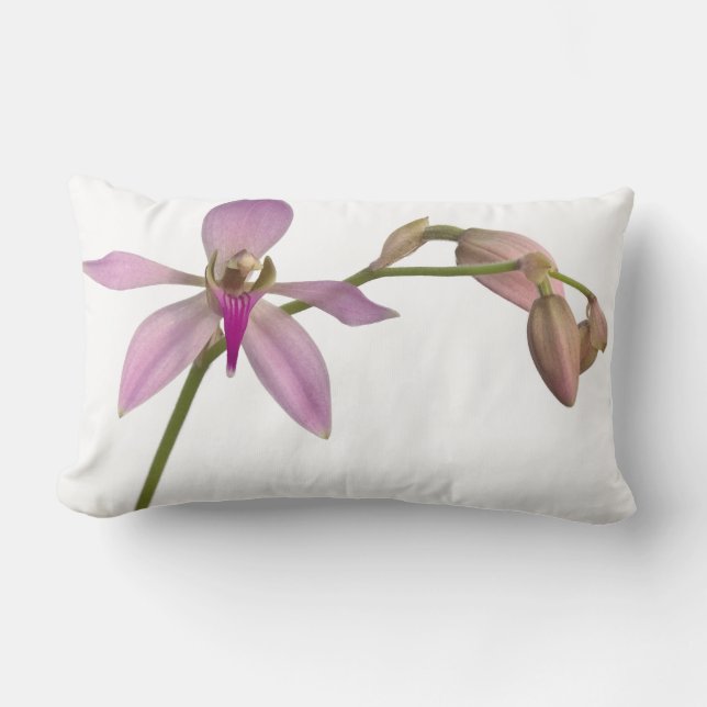 Lavendel Lila Orchid Lendenkissen (Vorderseite)