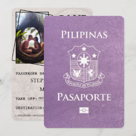 Lavendel Lila Philippinen - Pass Save the Date