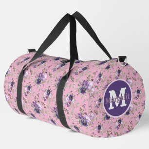 Lavendel Lila Pink Floral Orchideen Große Duffle Bag