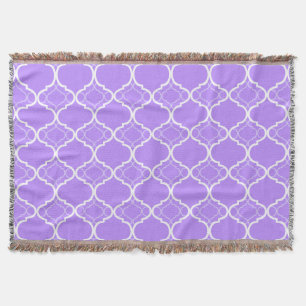 Lavendel lila Quatrefoil geometrisches Muster Decke
