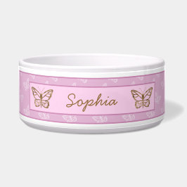 Lavendel Lila Schmetterling mit Imitaten Gold Foil Napf