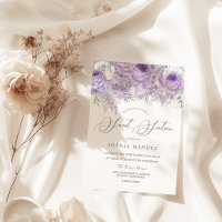 Lavendel Lila Sparkle Blumensüß 16 Party