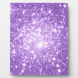Lavendel Lila Stars Fotoplatte