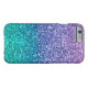 Lavendel-lila u. aquamarines Aqua-Grün-funkelnd Case-Mate iPhone Hülle (Rückseite Horizontal)