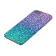 Lavendel-lila u. aquamarines Aqua-Grün-funkelnd Case-Mate iPhone Hülle (Oberseite)
